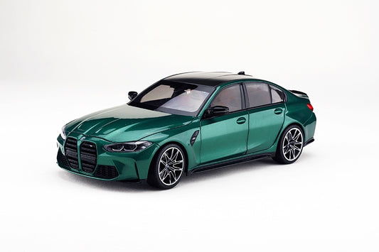 BMW M3 2020 Green Sedan 1:18 Scale Diecast Model Car