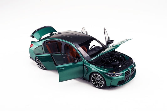 BMW M3 2020 Green Sedan 1:18 Scale Diecast Model Car