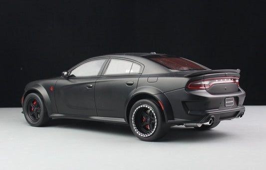 Dodge Charger SRT Black Hellcat Sports Car 1:18 Scale Resin Model Car
