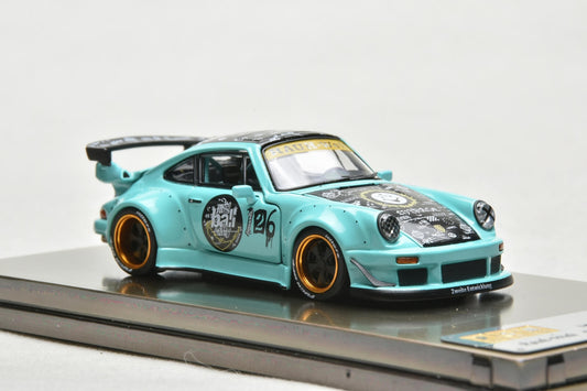 Porsche PGM RWB 930 sports car 1:64 resin model car