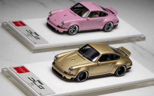 Porsche Singer DLS 911 964 2022 Pink&Gold Sports car 1:43 Resin Model Car