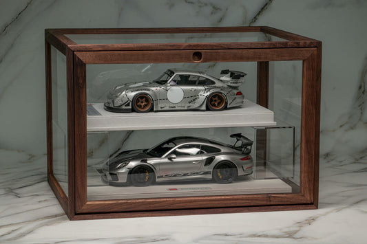 Tenon and Mortise Joint Wooden Die cast Car Display Case