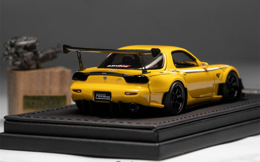 Mazda RX7 FEED Afflux GT3 FD3S JDM 1:43 Resin Model Car Attached engine